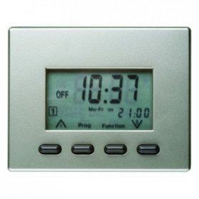 Таймер Berker Arsys стальной лак Easy с дисплеем 17359004