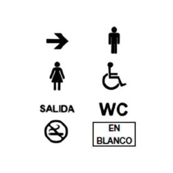 Набор символов ABB Zenit для светосигнализатора N2280... и N2281... ABB 2CLA228110N1001 N2281.1