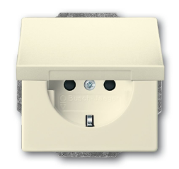 Розетка ABB savanne/слоновая кость SCHUKO 16А 250В с крышкой 2CKA002018A1465 20 EUK-82