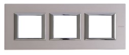 Рамка Bticino Axolute Квадрат Титан 2+2+2 модуля HA4802M3HNX