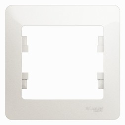 Рамка Schneider Electric Glossa Перламутр 1 пост GSL000601