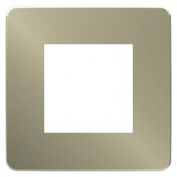 Рамка Schneider Electric Unica Studio Metal Бронза / Антрацит 1 пост NU280252