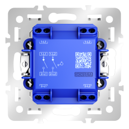 Механизм выключателя с самовозвратом двухклавишного 10А, S70
