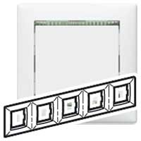 Рамка Legrand Valena Белый кристалл 5 постов 774465