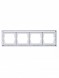 Рамка ABB Axcent Белый 4 поста 2CKA001754A4346 1724-284