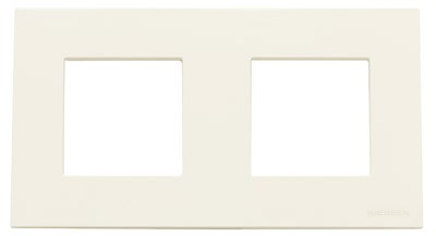 Рамка ABB Zenit Альпийский белый 2 поста 2CLA227200N1101 N2272 BL