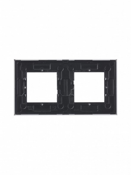 Рамка ABB Zenit Альпийский белый 2 поста 2CLA227200N1101 N2272 BL