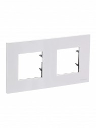 Рамка ABB Zenit Альпийский белый 2 поста 2CLA227200N1101 N2272 BL