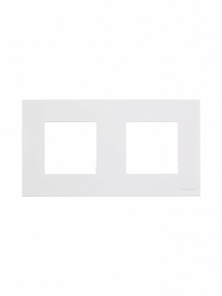 Рамка ABB Zenit Альпийский белый 2 поста 2CLA227200N1101 N2272 BL