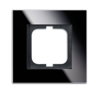 Рамка ABB Carat Черное стекло 1 пост 2CKA001754A4322 1721-825