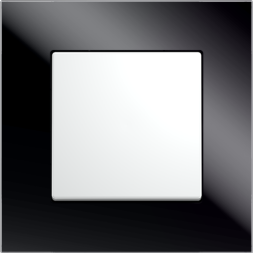 Рамка ABB Carat Черное стекло 1 пост 2CKA001754A4322 1721-825