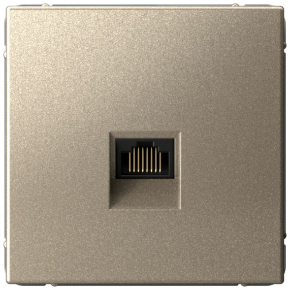 Розетка информационная RJ45 категория 6a (Шампань) Schneider Electric Systeme Art Gallery GAL000586