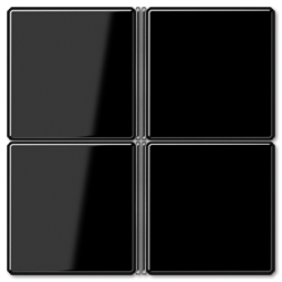 Клавиши Jung A серия Черные A404TSASW