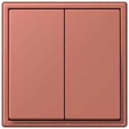 Клавиша Jung Les Couleurs® Le Corbusier terre sienne brique для двухклавишного выключателя LC99532121