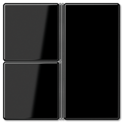 Блок 3 клавиш Jung A серия черная A403TSASW