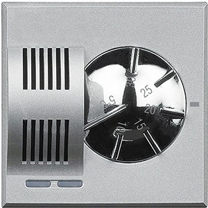 Электронный комнатный термостат Bticino Axolute Алюминий HC4441