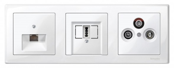 Рамка Merten M-Smart Белый 3 поста MTN478319