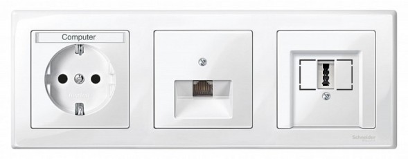 Рамка Merten M-Smart Белый 3 поста MTN478319