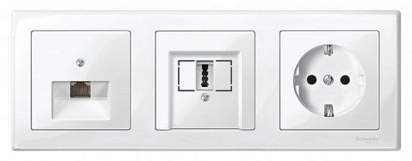 Рамка Merten M-Smart Белый 3 поста MTN478319