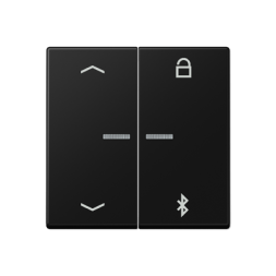 Таймер универсальный Jung A серия матовый чёрный графит Bluetooth «стрелки» A1751BFPBTSWM