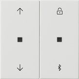 Таймер жалюзи и таймер BT Gira System 3000 Белый глянцевый 536703