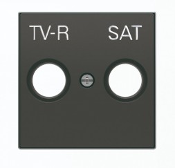 Накладка ABB Sky Чёрный бархат для TV-R/ SAT розетки 2CLA855010A1501 8550.1 NS