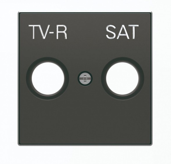 Накладка ABB Sky Чёрный бархат для TV-R/ SAT розетки 2CLA855010A1501 8550.1 NS
