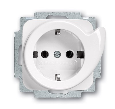 Розетка ABB Reflex SI альпийский белый SCHUKO 16А 250В с выталкивателем вилки 2CKA002011A2605 20 EUCDR-214