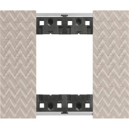 Рамка Bticino Living Now OPTIC 2-модульная KA4802MM