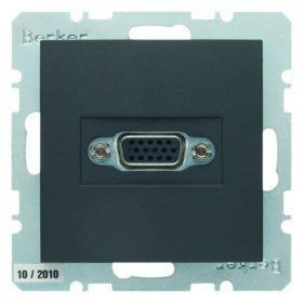 Розетка VGA Berker Q.1 антрацитовый 3315406086