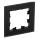 Рамка Schneider Electric Atlasdesign одинарная Nature матовое черное стекло ATN331001