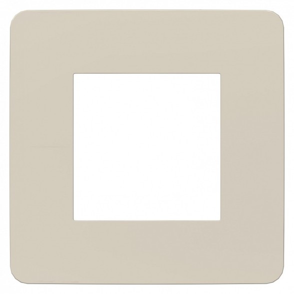 Рамка Schneider Electric Unica Studio Color Шампань / Белый 1 пост NU280224