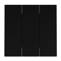 Клавиши для выключателя/переключателя трехклавишного, S70 (черный матовый)