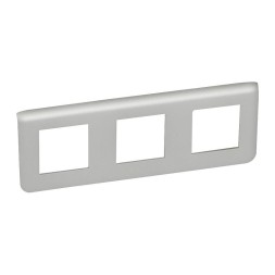 Рамка Legrand Mosaic Алюминий 3х2-модульная 079306