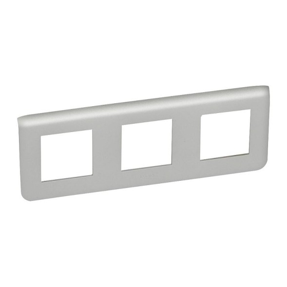 Рамка Legrand Mosaic Алюминий 3х2-модульная 079306