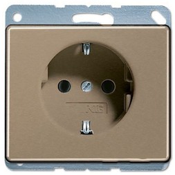 Розетка Jung SL 500 бронза с/з винт зажим SL521GB