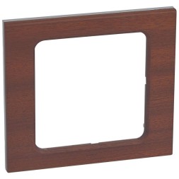 Рамка Legrand Celiane Дерево Дерево ореха 2-модульная 069227