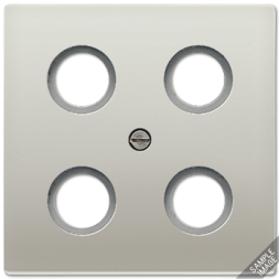 Крышка Jung LS серия алюминий для SAT-TV-розетки AL2990-4SAT1