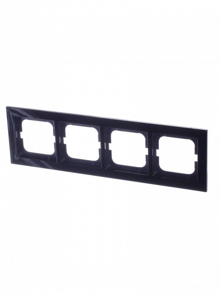 Рамка ABB Axcent Черный 4 поста 2CKA001754A4412 1724-281