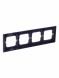 Рамка ABB Axcent Черный 4 поста 2CKA001754A4412 1724-281