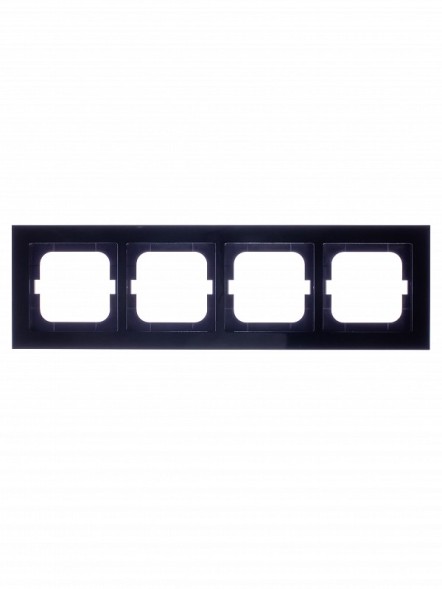 Рамка ABB Axcent Черный 4 поста 2CKA001754A4412 1724-281