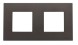Рамка ABB Zenit антрацит 2 поста 2CLA227200N1801 N2272 AN