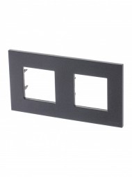 Рамка ABB Zenit антрацит 2 поста 2CLA227200N1801 N2272 AN