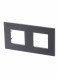Рамка ABB Zenit антрацит 2 поста 2CLA227200N1801 N2272 AN