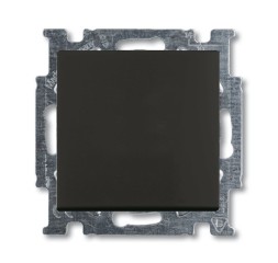 Механизм переключателя ABB Basic 55 chateau-black одноклавишного 1п с клавишей 1012-0-2179