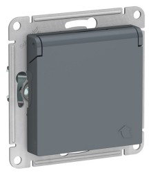 РОЗЕТКА с заземл. со шторк. с крышк., 16А, IP20, механизм, быстрозажим. клем., ГРИФЕЛЬ Schneider Electric Art Gallery GAL000746S