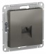 Розетка компьютерная RJ45 Schneider Electric Atlasdesign Сталь кат. 5Е, механизм ATN000983