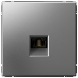 Розетка информационная RJ45 категория 6a (Сталь) Schneider Electric Systeme Art Gallery GAL000986