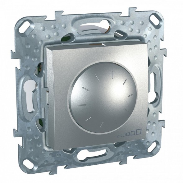 Диммер Schneider Electric Unica Class Top алюминий поворотный, 40-1000va MGU5.512.30ZD