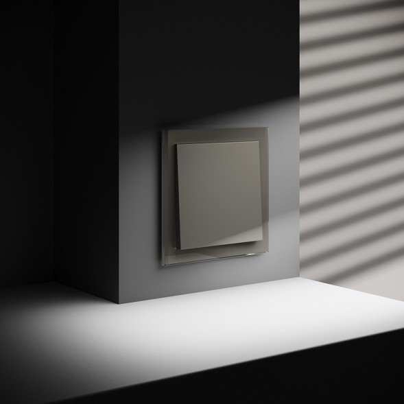 Проходной переключатель встраиваемый VOLTUM S70 одноклавишный 10А, (шелк)